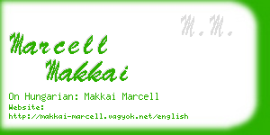 marcell makkai business card
